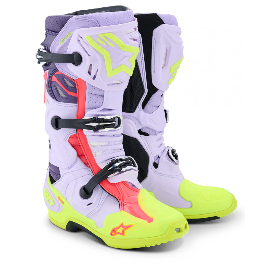 Tech 10 Supervented purple yellow fluo diva pink