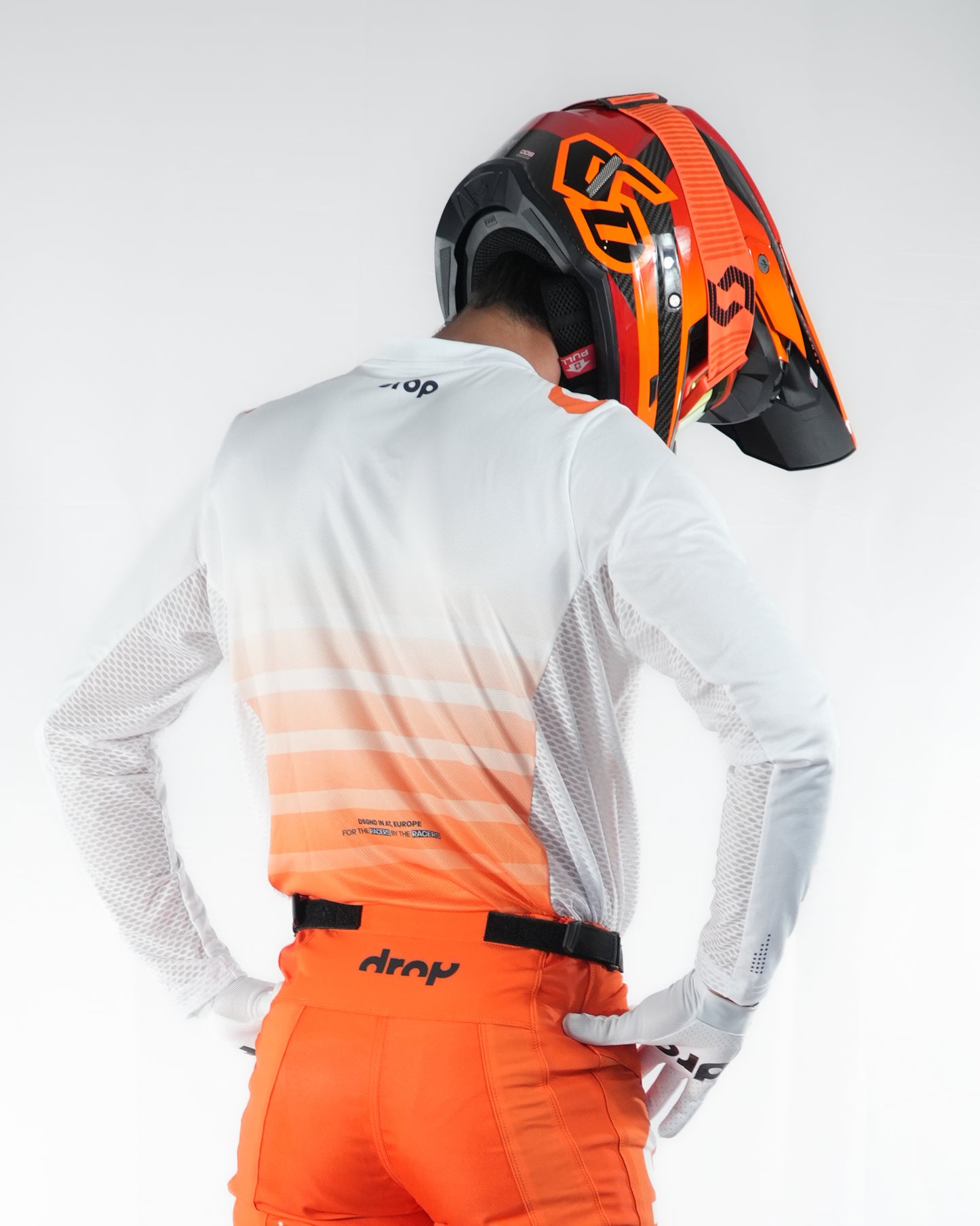 BRAVO White Orange Jersey