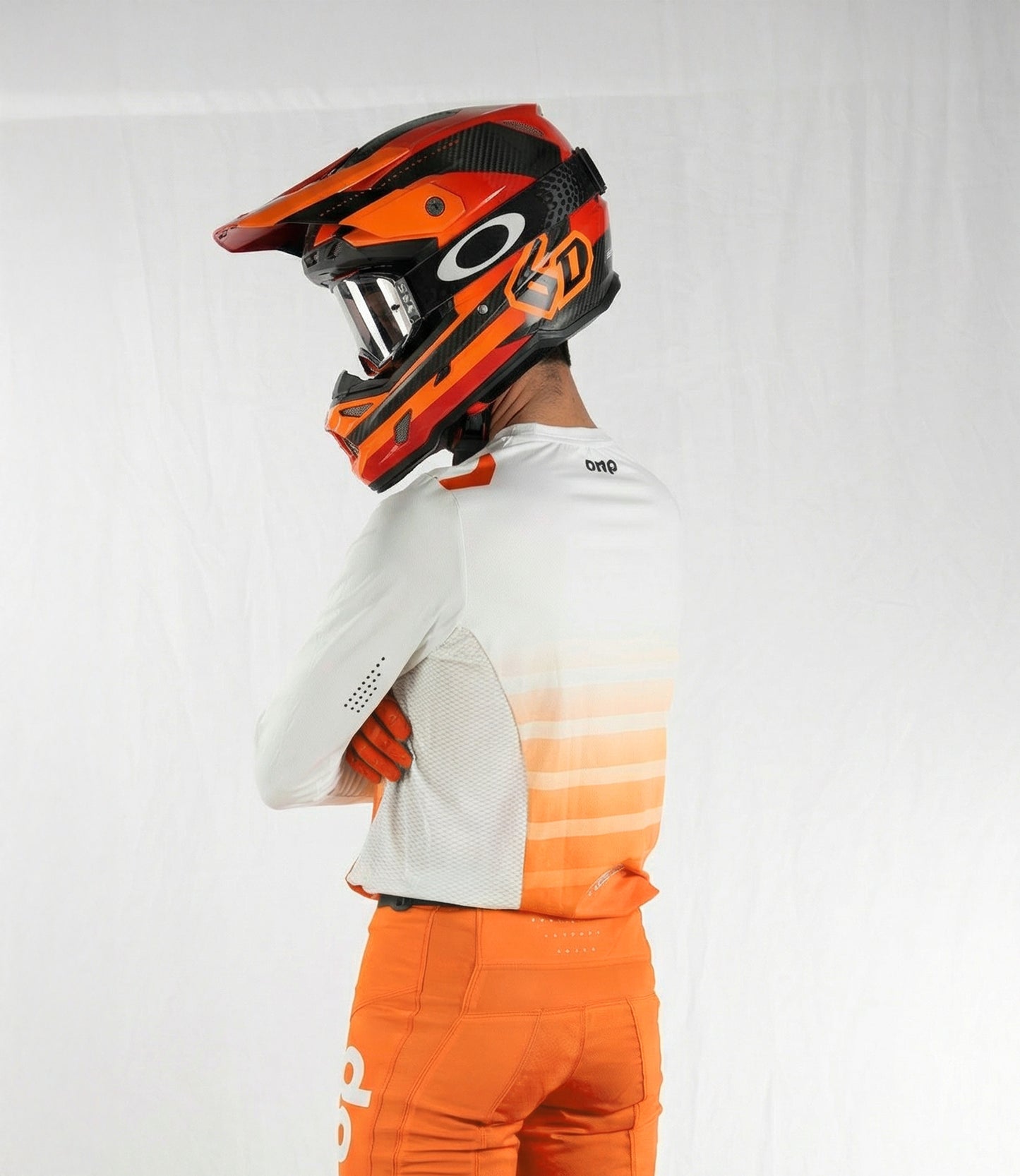 BRAVO White Orange Jersey