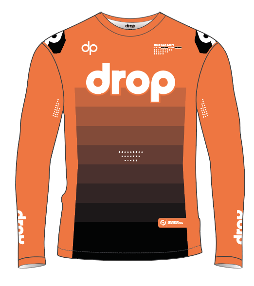 BRAVO Orange Black Jersey