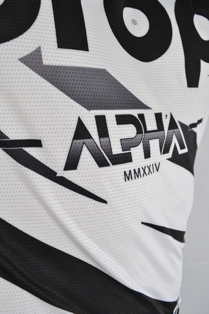 Alpha Zebra White Jersey Adult