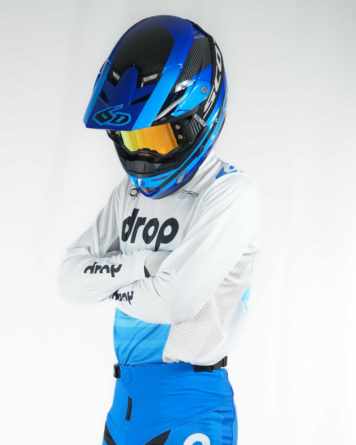 BRAVO White Blue Jersey