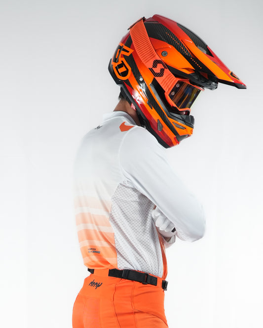 BRAVO White Orange Jersey