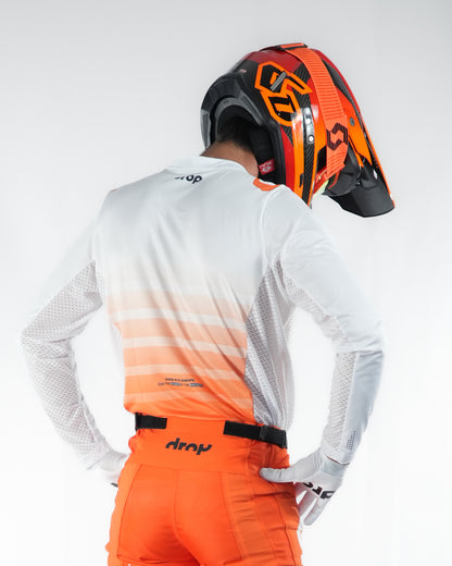 BRAVO White Orange Jersey