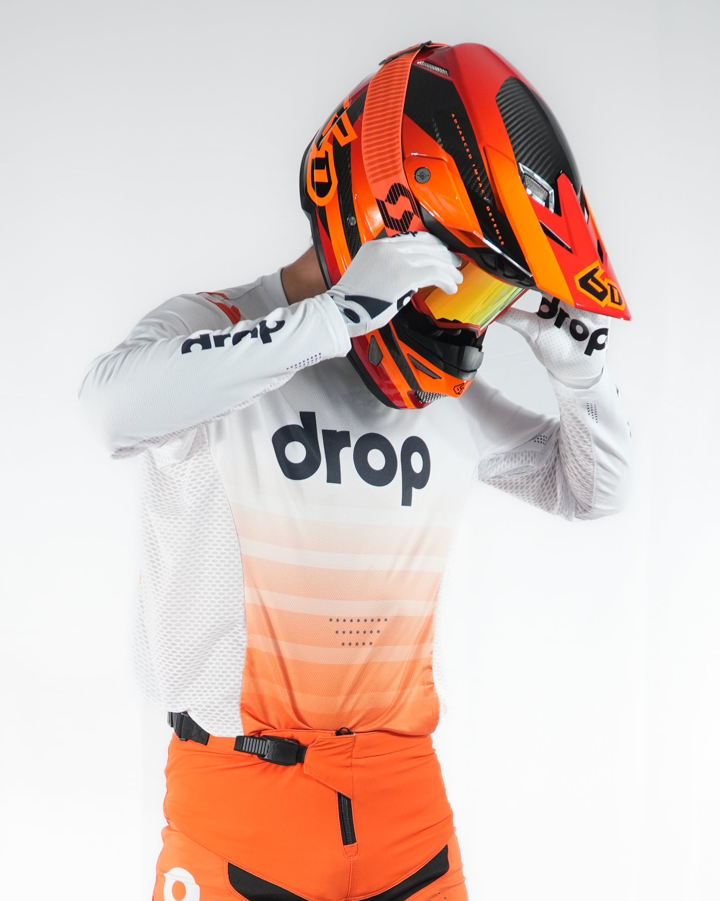 BRAVO White Orange Jersey