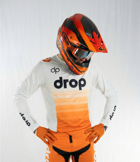 BRAVO White Orange Jersey