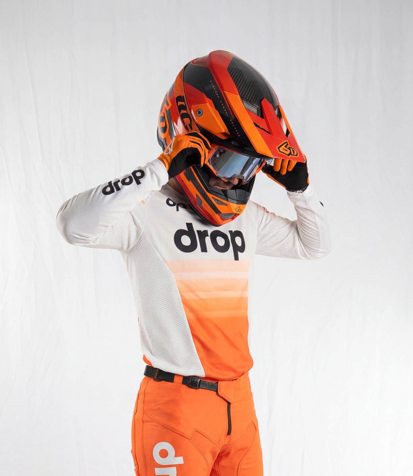 BRAVO White Orange Jersey