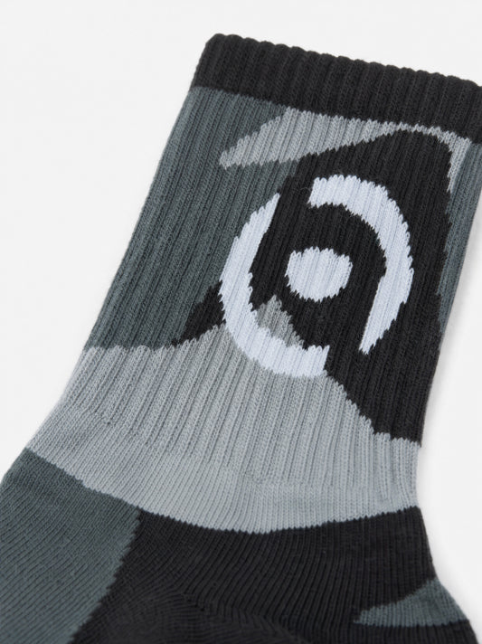 Socks Camo Black